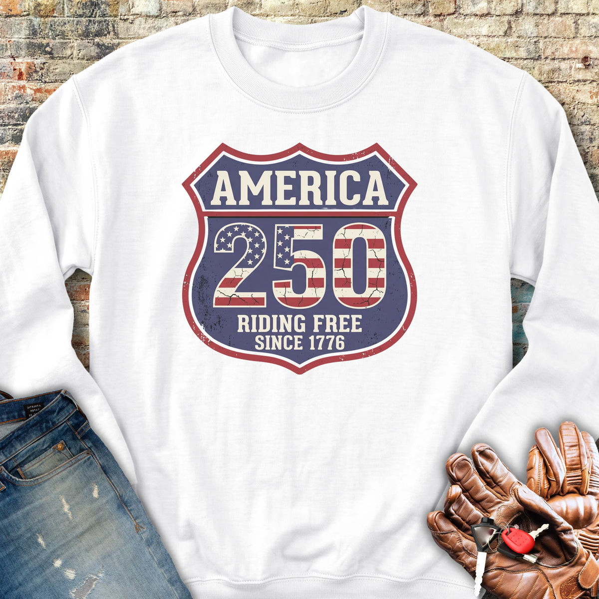 Interstate 250 Sweatshirt - White