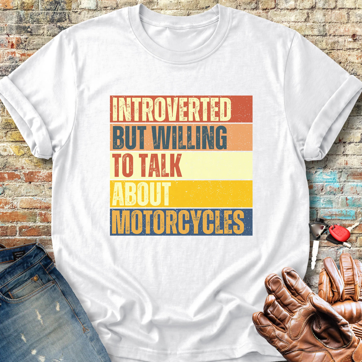 Introverted (Block) Classic T-Shirt - White