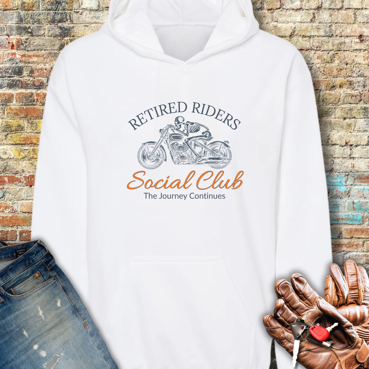 Journey Continues Hoodie - White