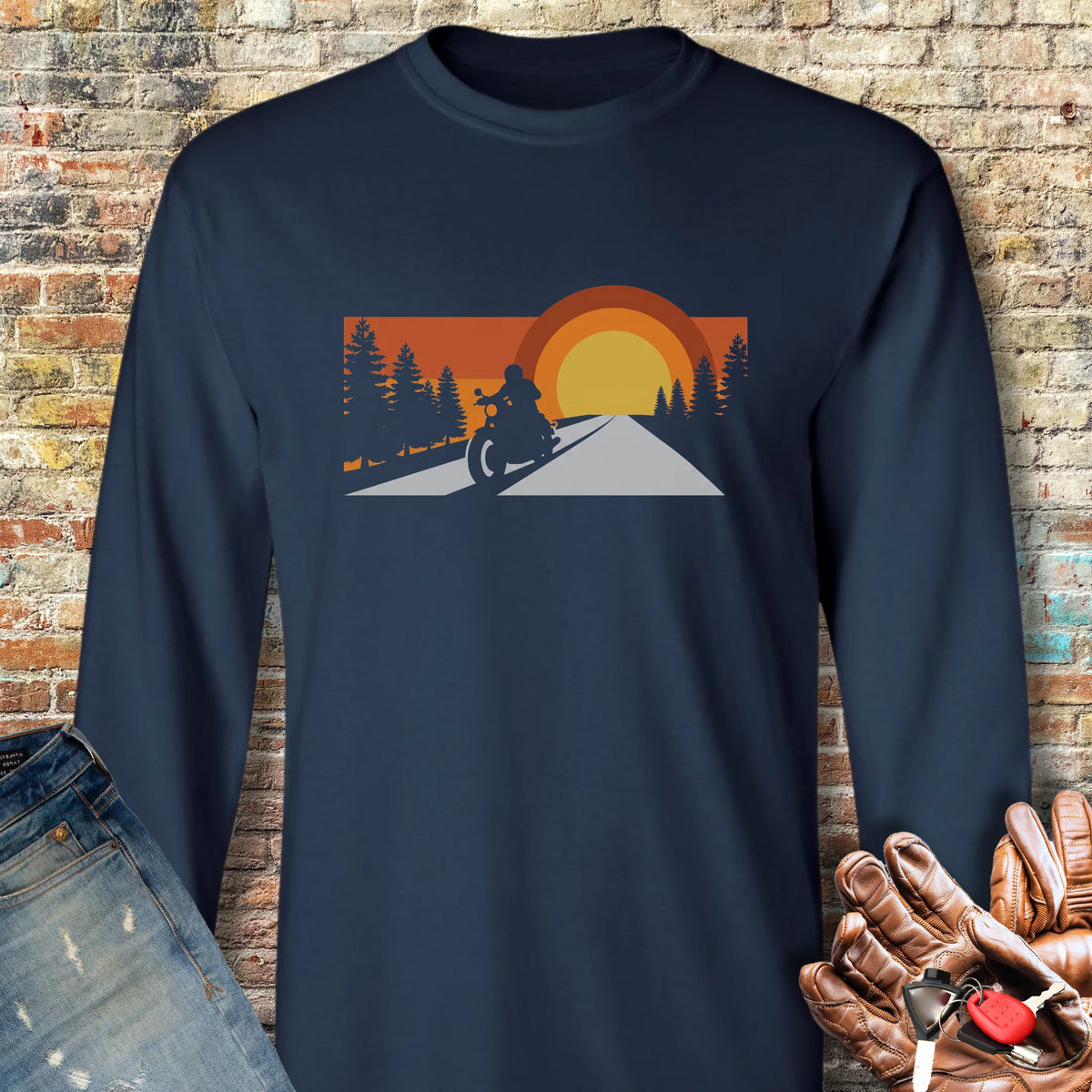 Last Light Long Sleeve T-Shirt - Navy