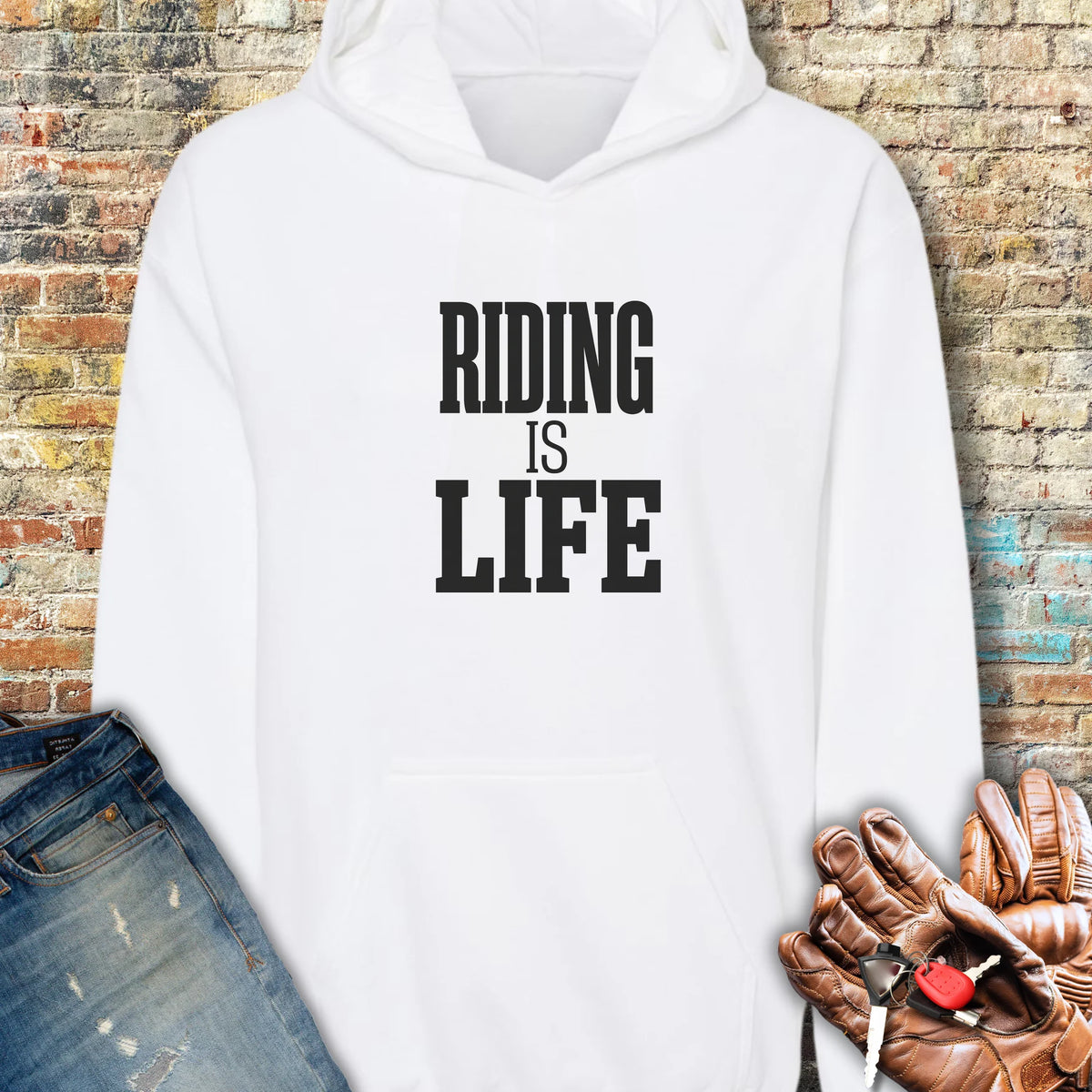 Life Hoodie - White