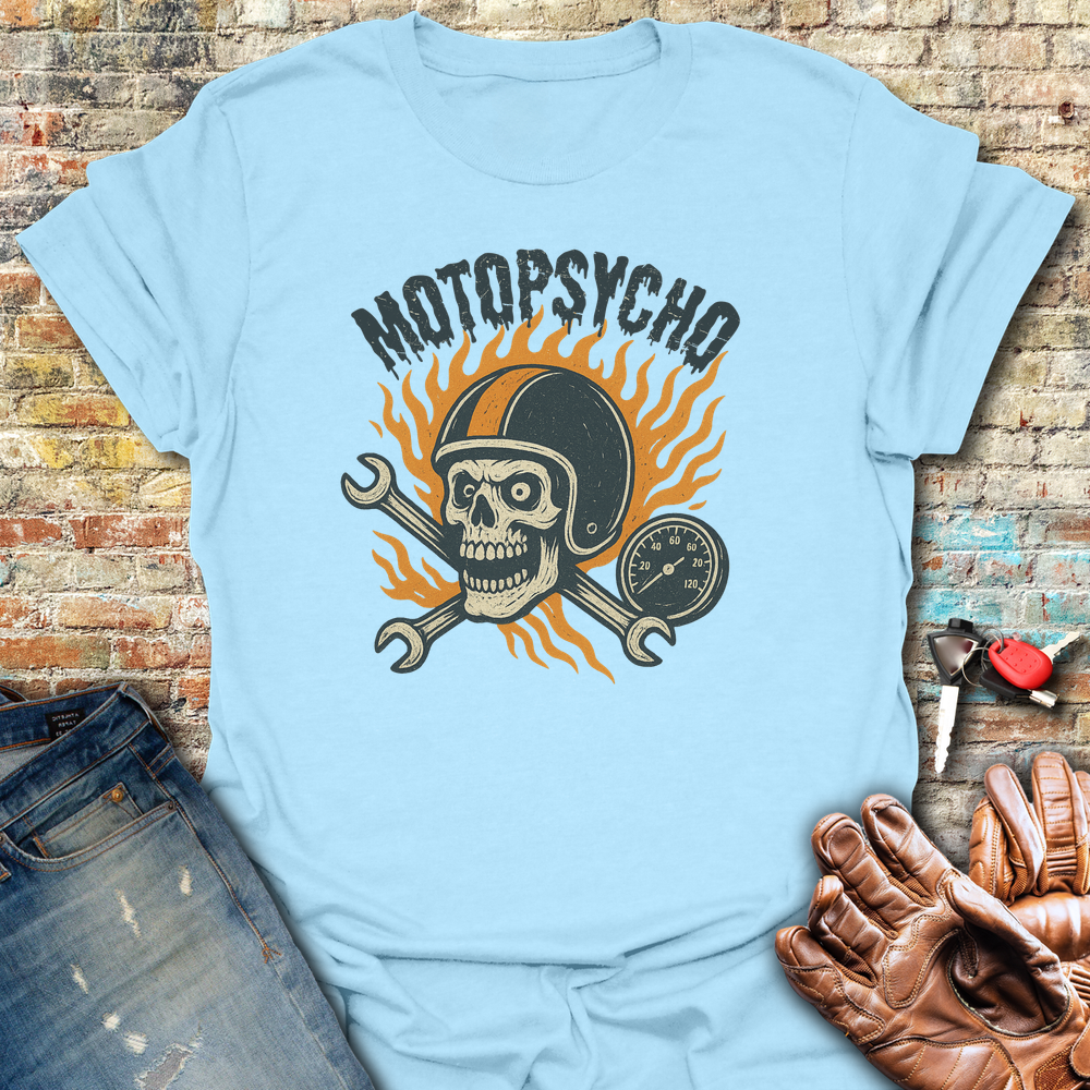 Motopsycho T-Shirt - Light Blue