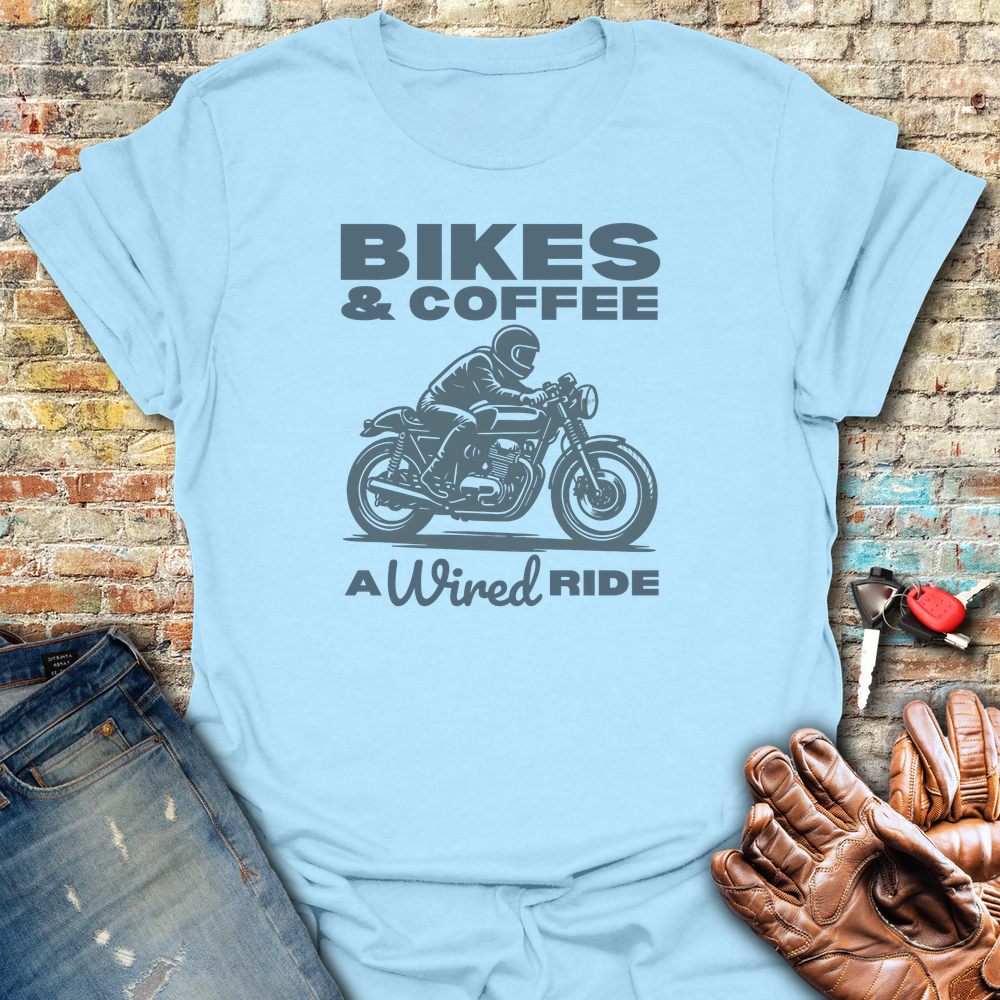 Wired Ride T-Shirt - Light Blue