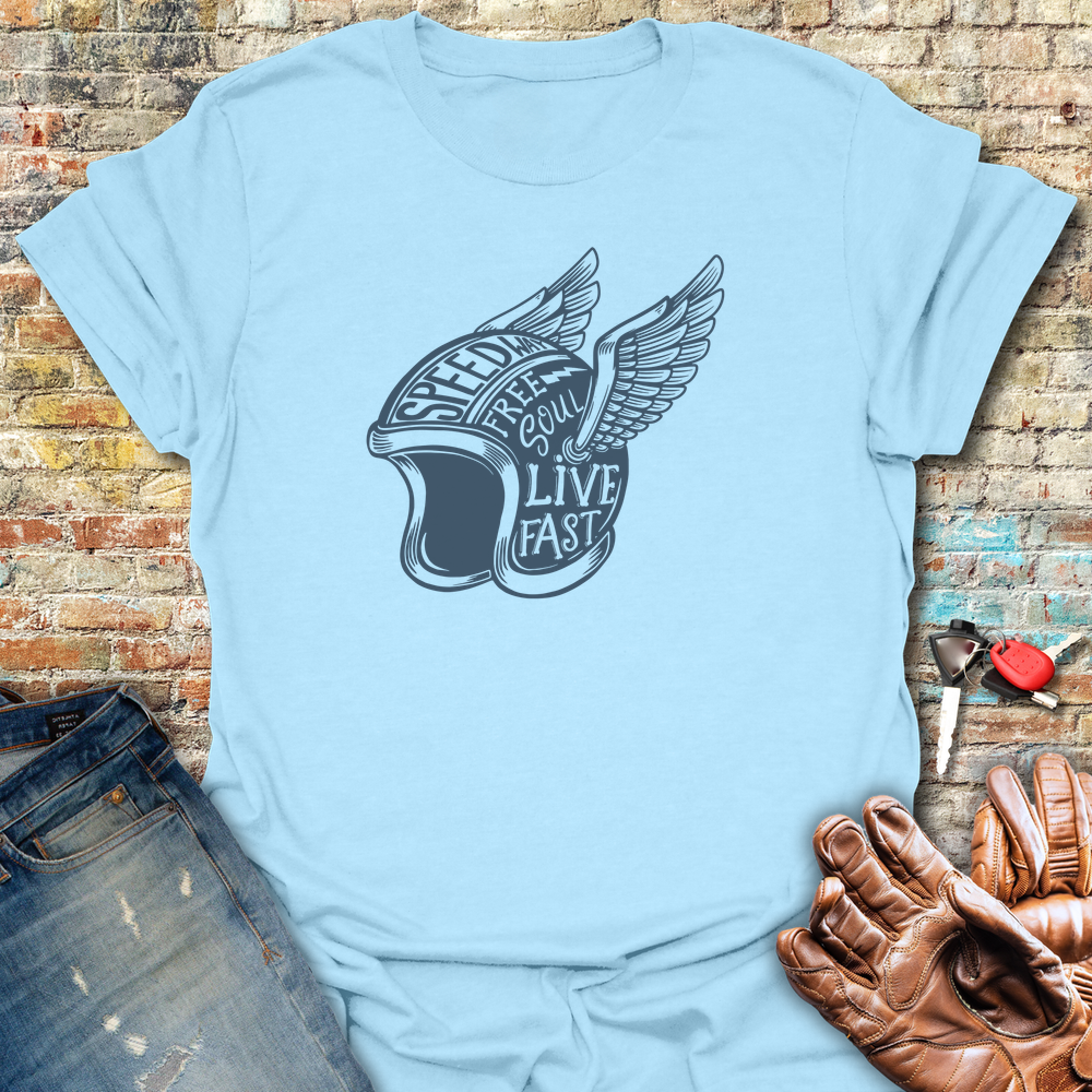 Speedway T-Shirt - Light Blue