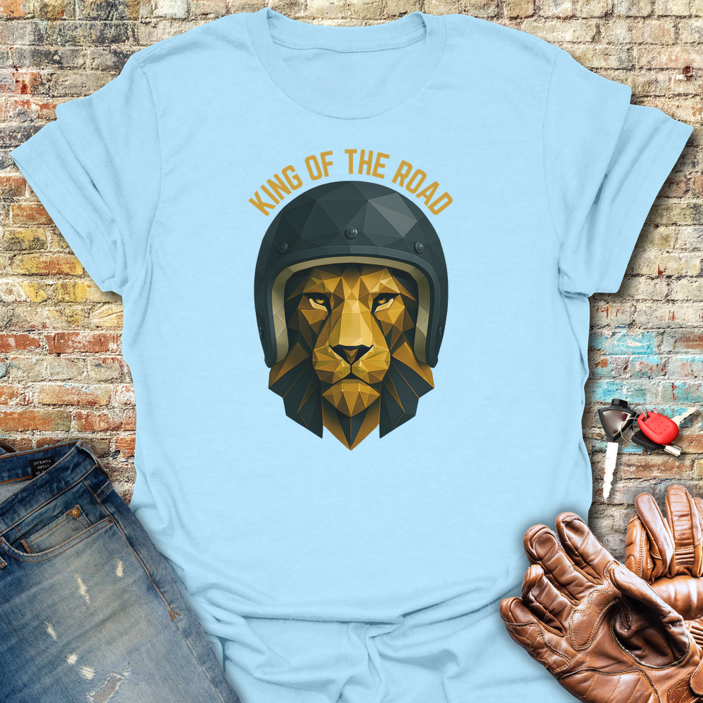 King Of The Road T-Shirt - Light Blue
