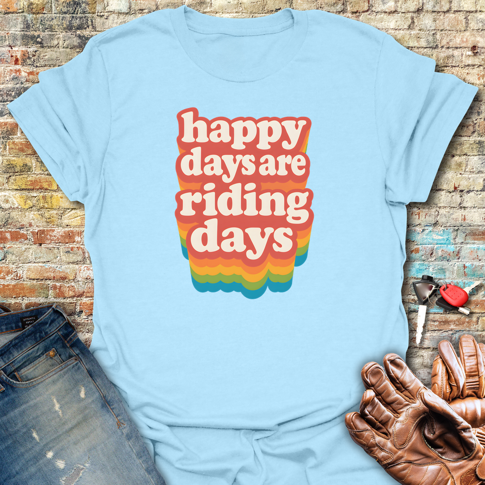 Happy Days T-Shirt - Light Blue