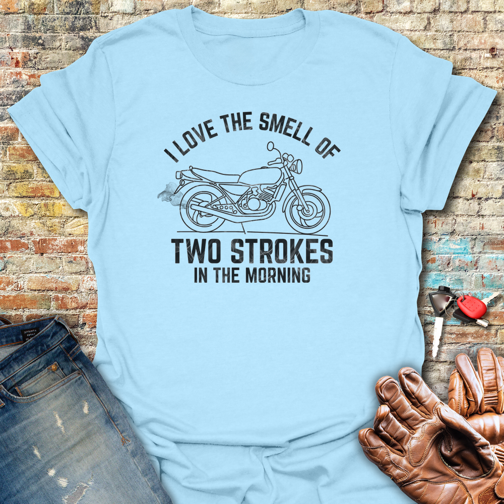 Two Strokes T-Shirt - Light Blue