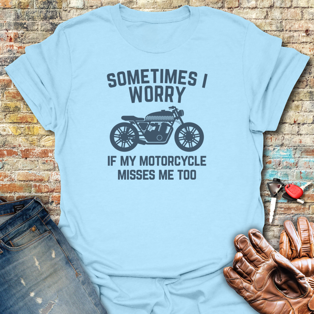Sometimes Cafe T-Shirt - Light Blue