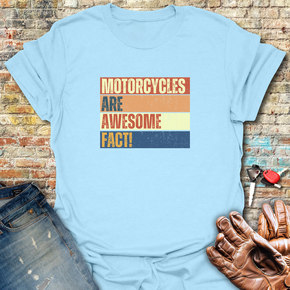 Facts Block T-Shirt - Light Blue