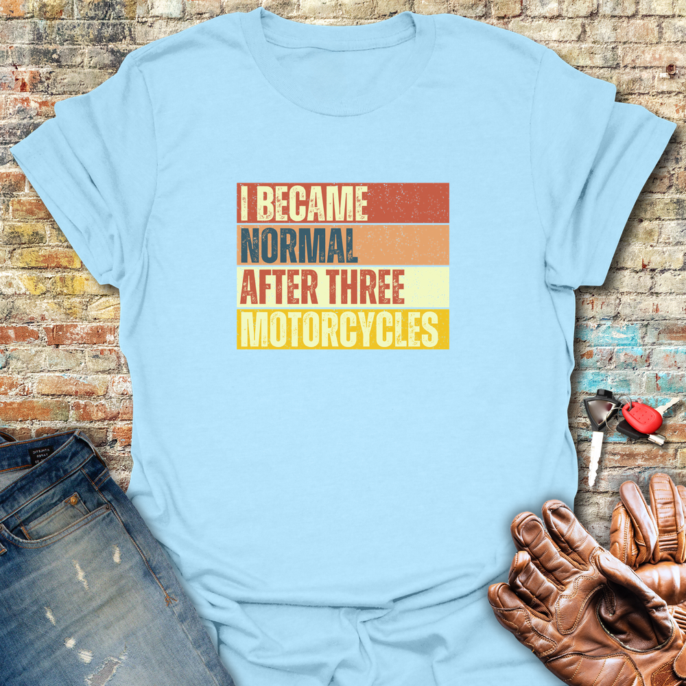 Becoming Normal Block T-Shirt - Light Blue