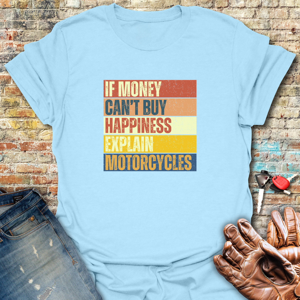 Happiness Block T-Shirt - Light Blue