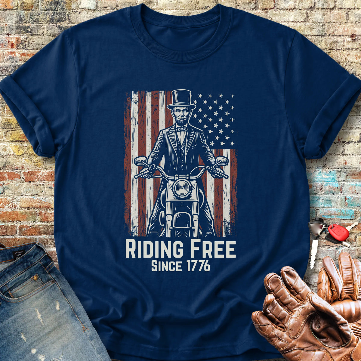 Lincoln 1776 Classic T-Shirt - Navy