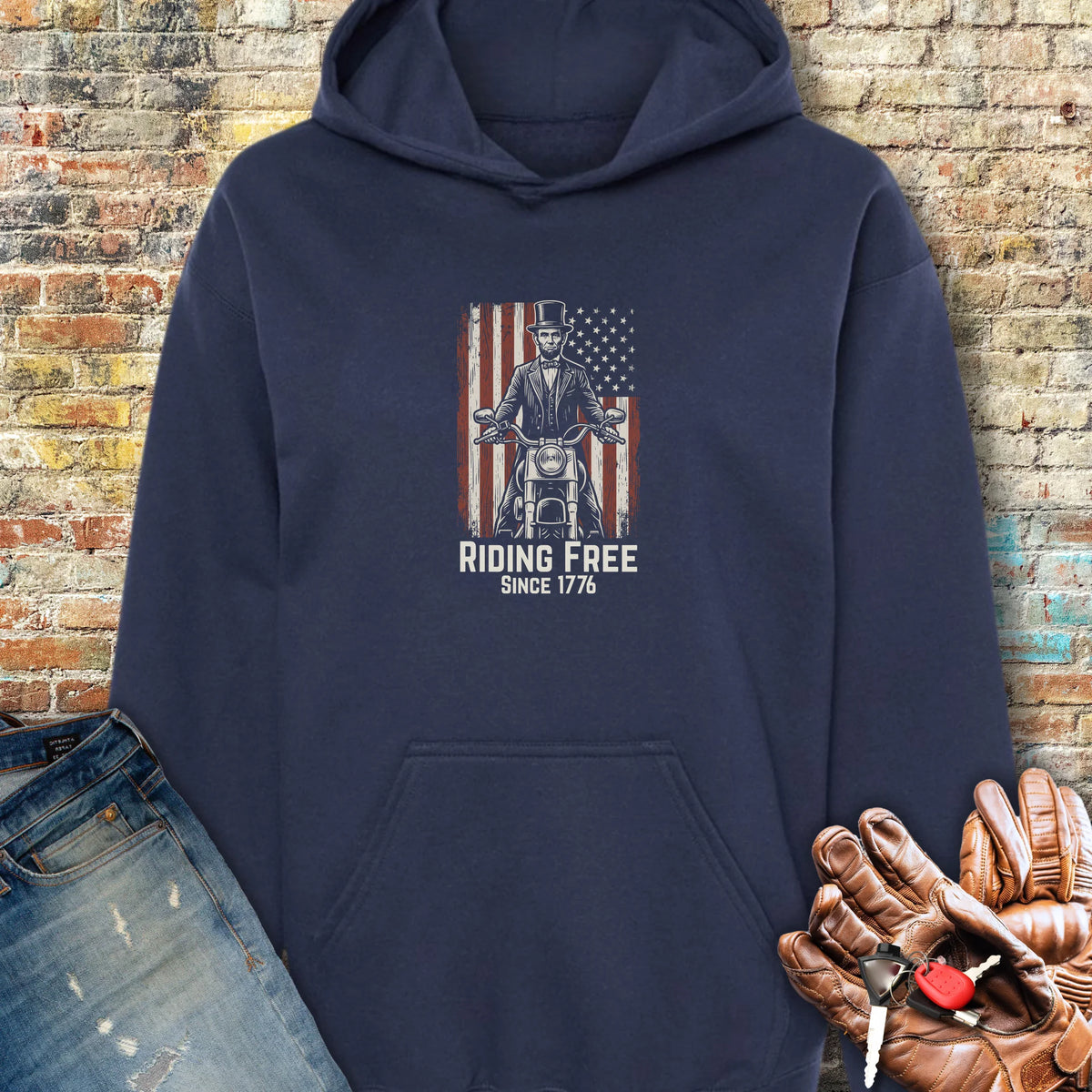 Lincoln 1776 Hoodie - Navy