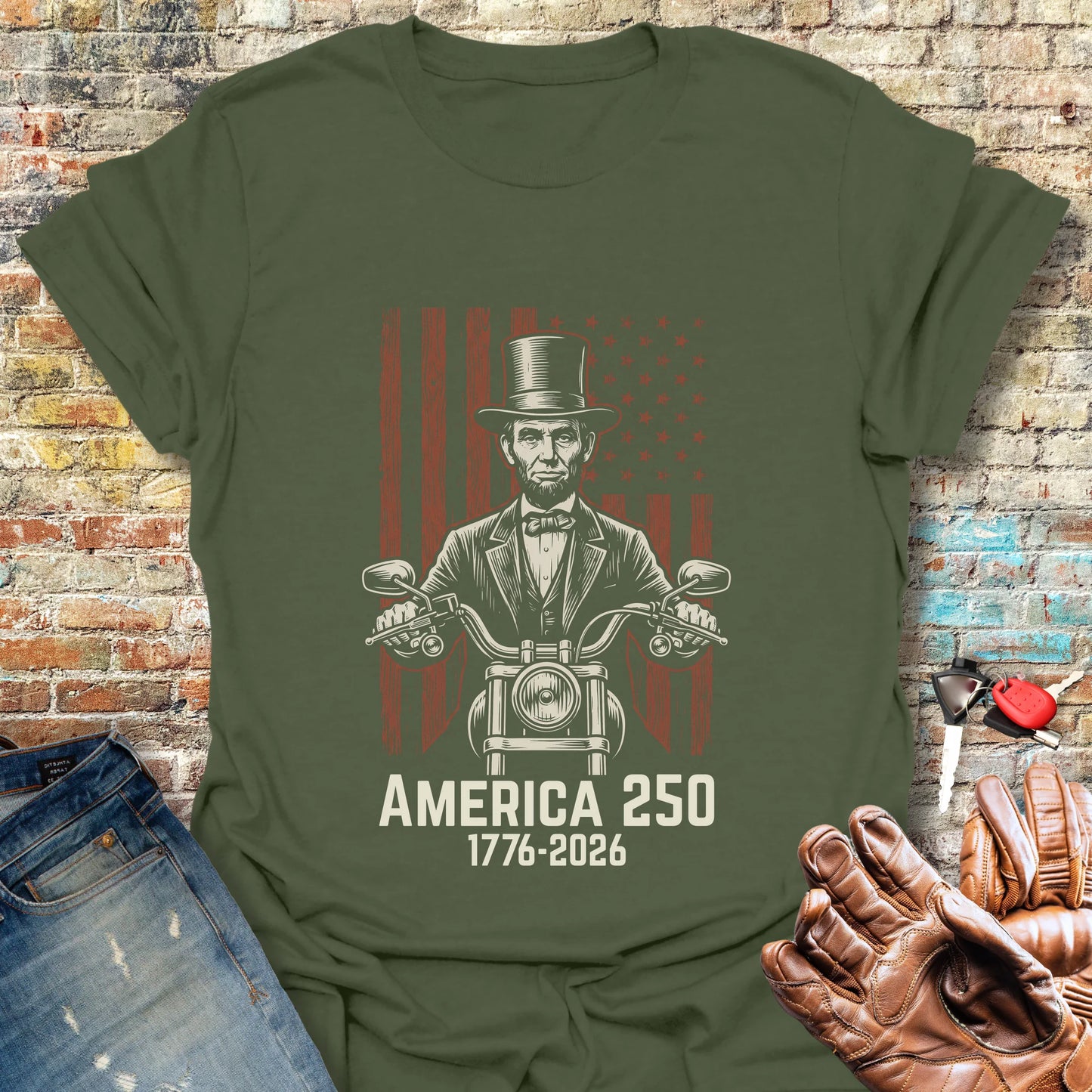 Lincoln 250 T-Shirt - Military Green