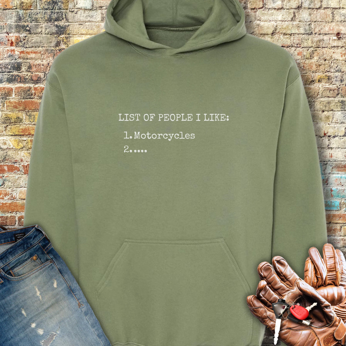 List Hoodie - Military Green