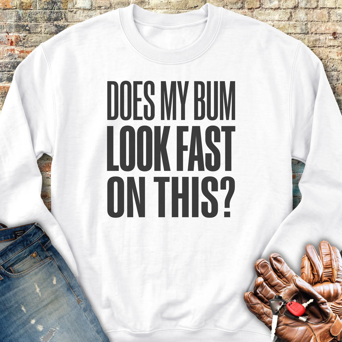 Look Fast Sweatshirt - White