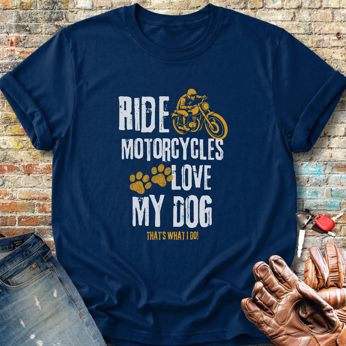 Love My Dog Classic T-Shirt - Navy