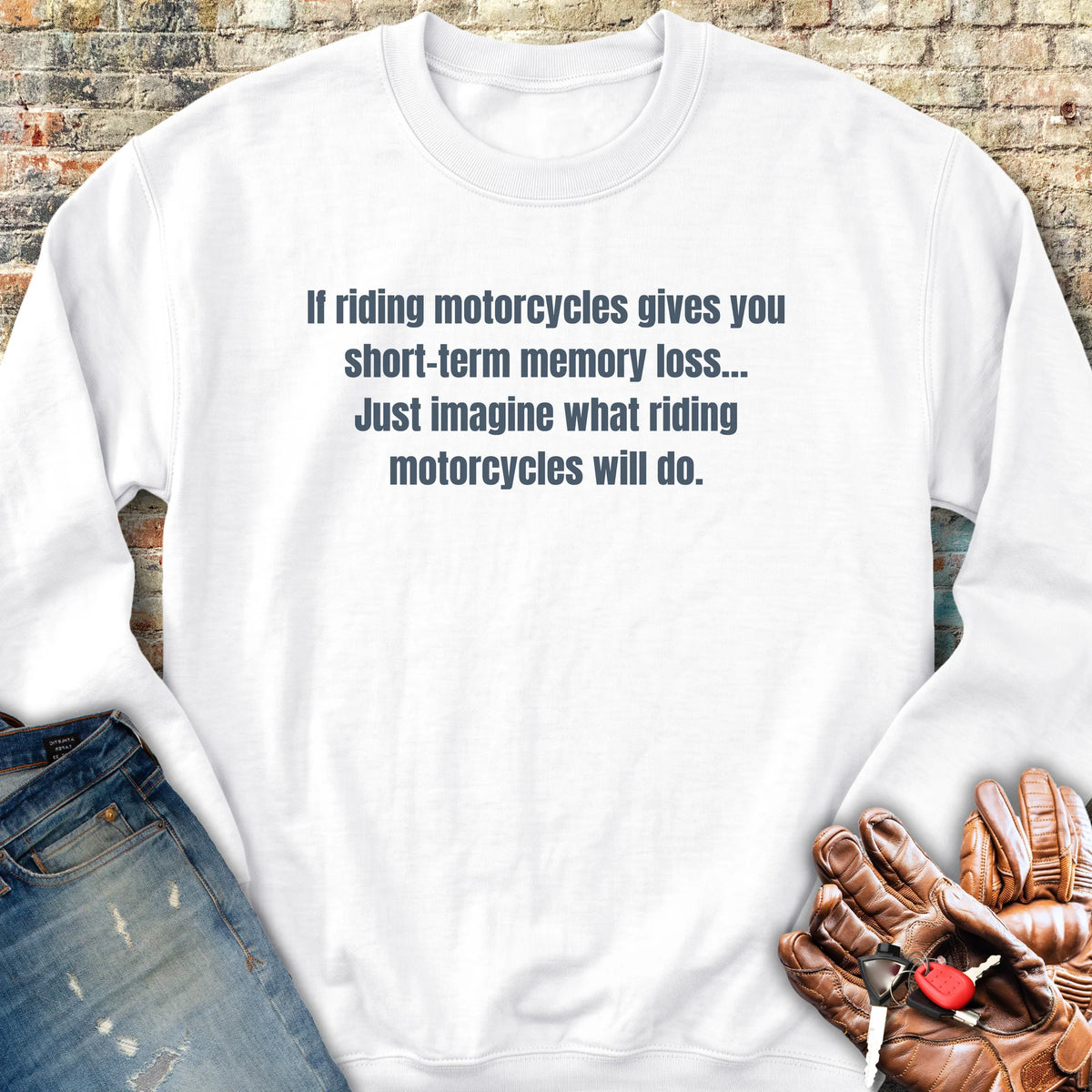 Memory Loss Sweatshirt - White