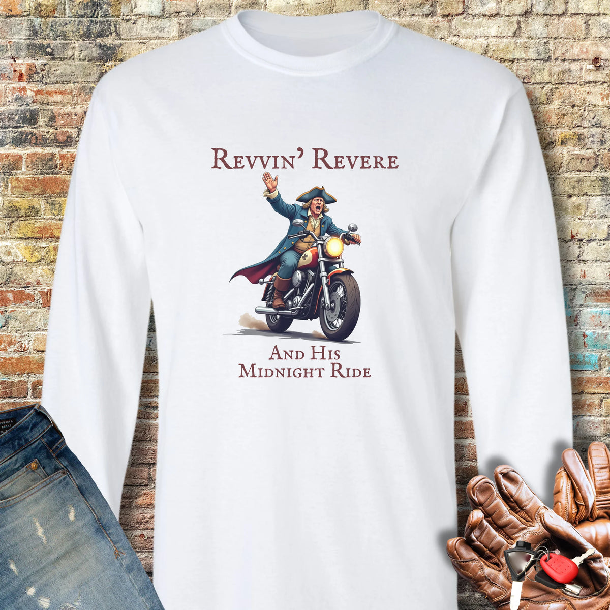 Midnight Ride Long Sleeve T-Shirt - White