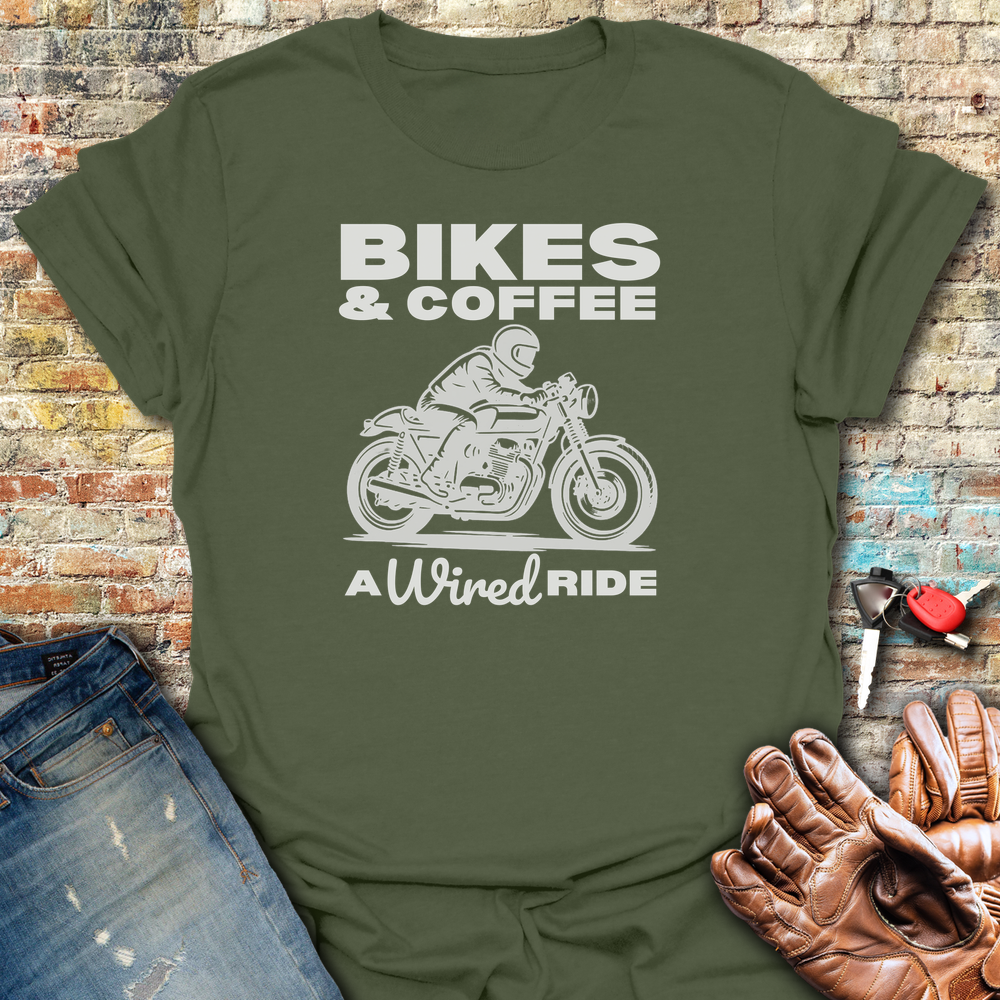 Wired Ride T-Shirt - Military Green