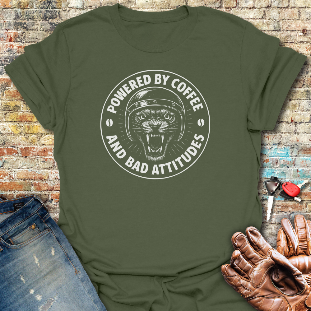 Bad Attittudes T-Shirt - Military Green
