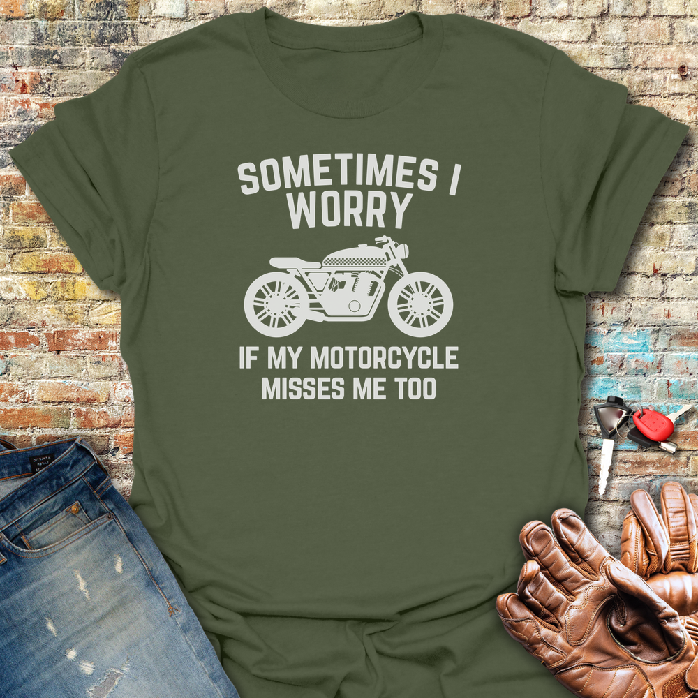 Sometimes Cafe T-Shirt - Military Green
