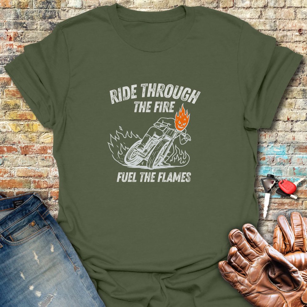 Fuel The Flames T-Shirt - Military Green