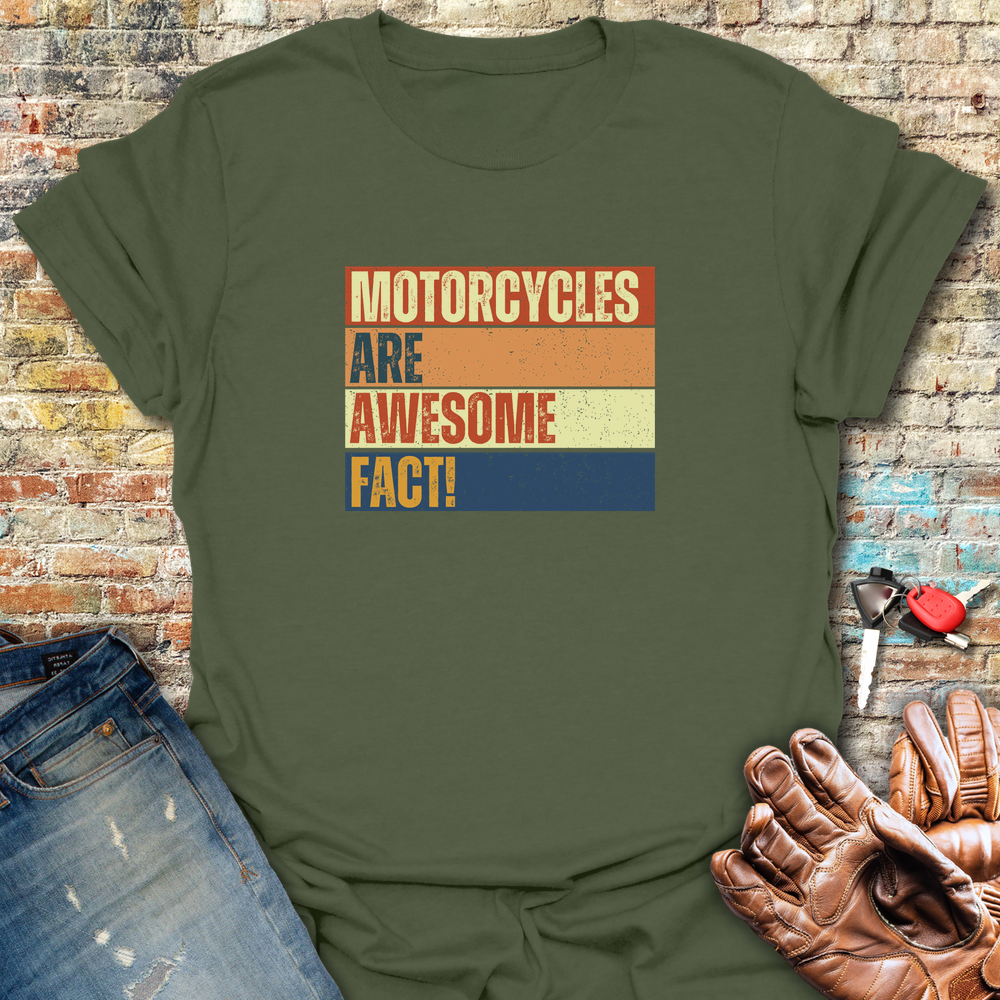 Facts Block T-Shirt - Military Green