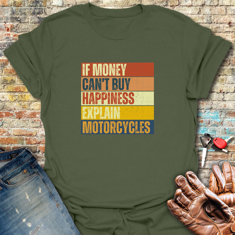Happiness Block T-Shirt - Military Green
