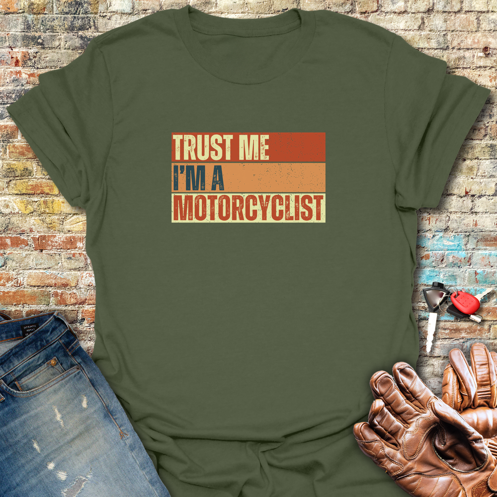 Trust Me Block T-Shirt - Military Green