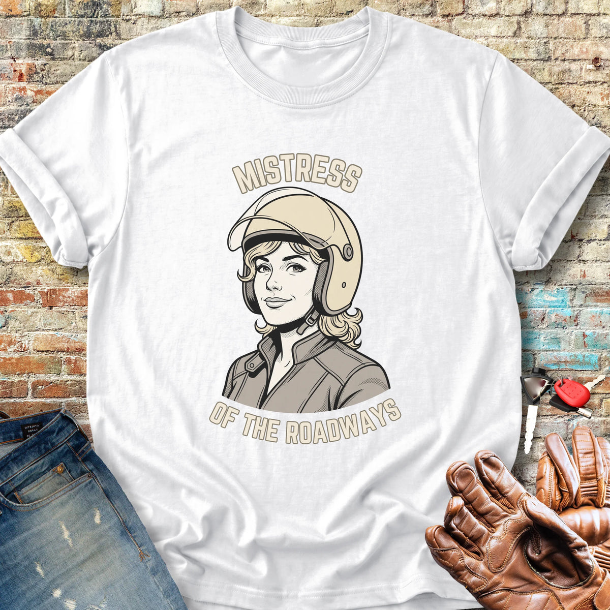 Mistress of the Roadways Classic T-Shirt - White