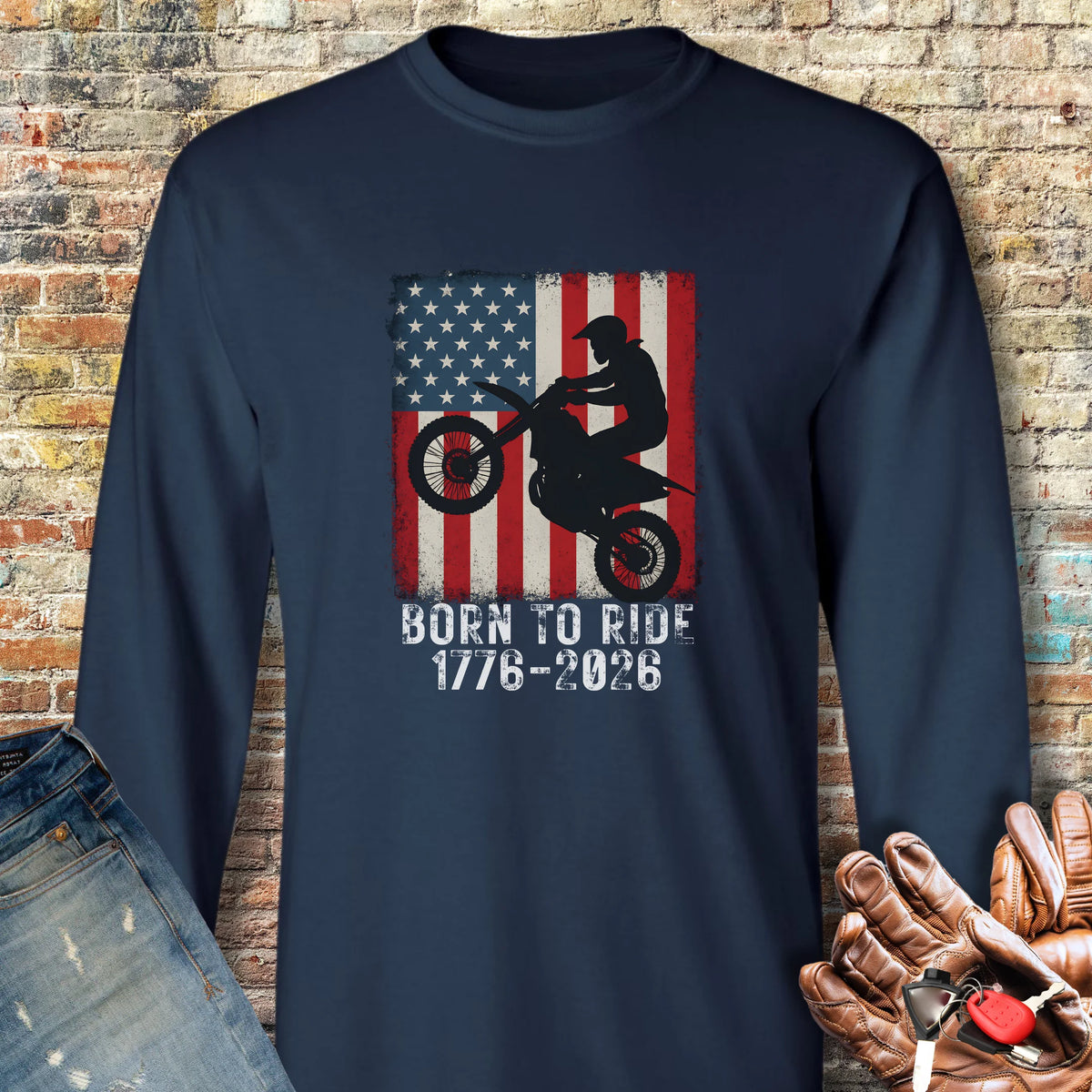 MotoX 250 Long Sleeve T-Shirt - Navy