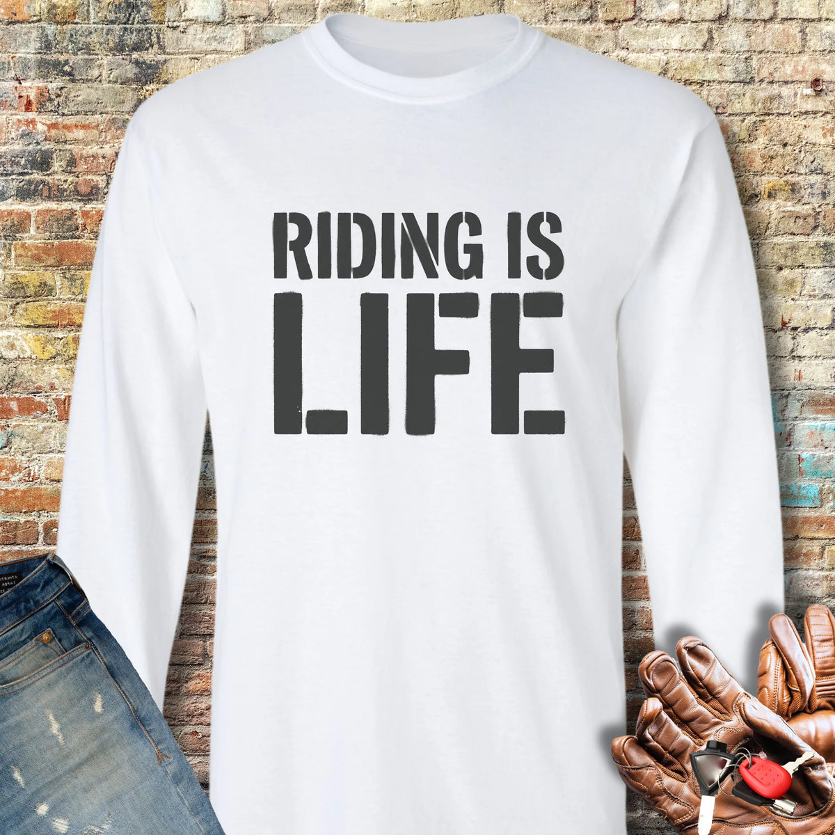 My Life Long Sleeve T-Shirt - White
