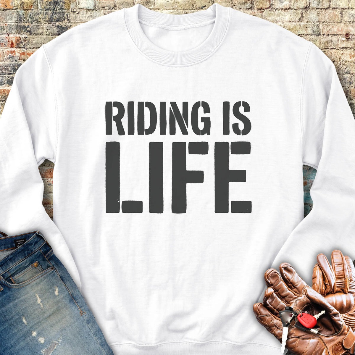 My Life Sweatshirt - White