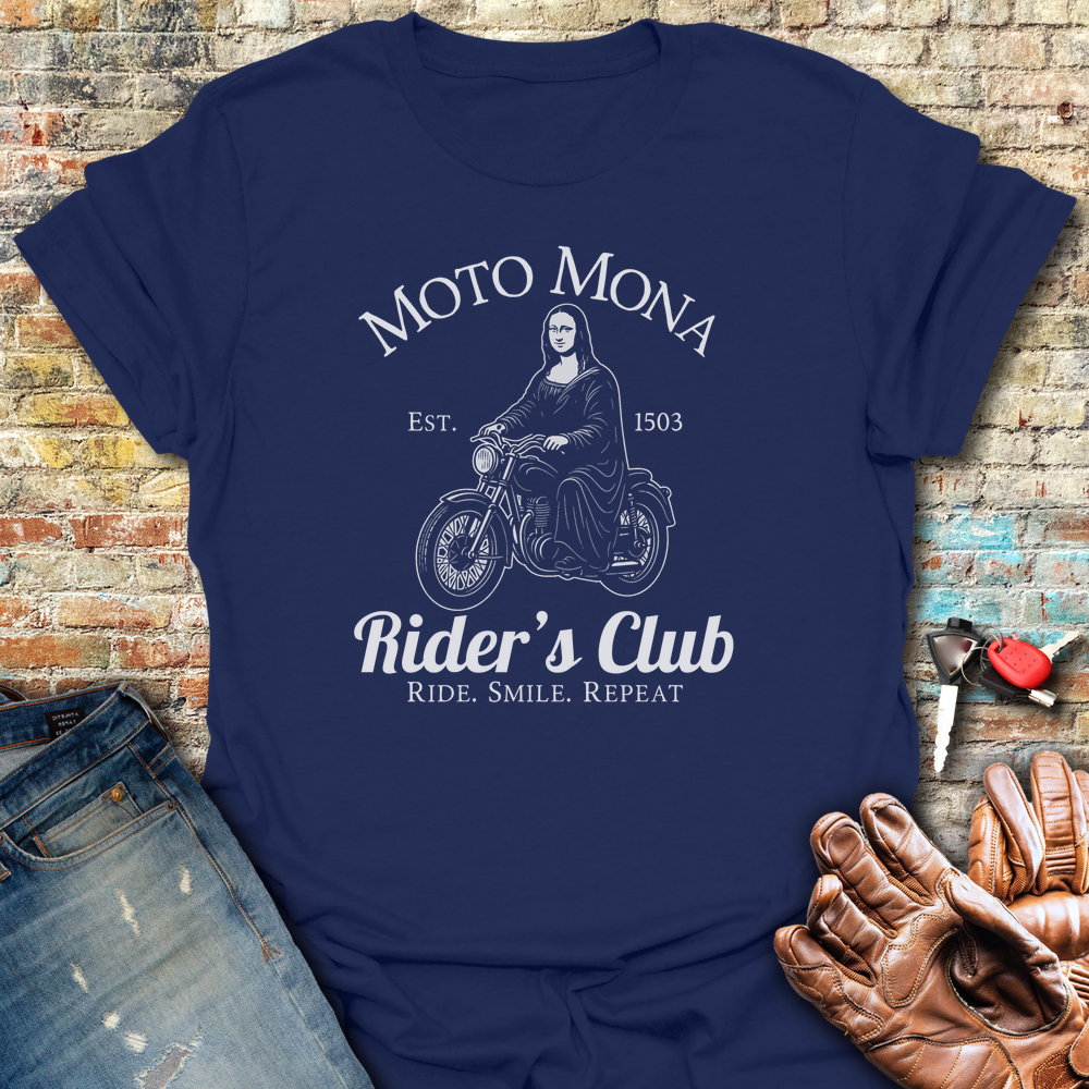 Moto Mona T-Shirt - Navy