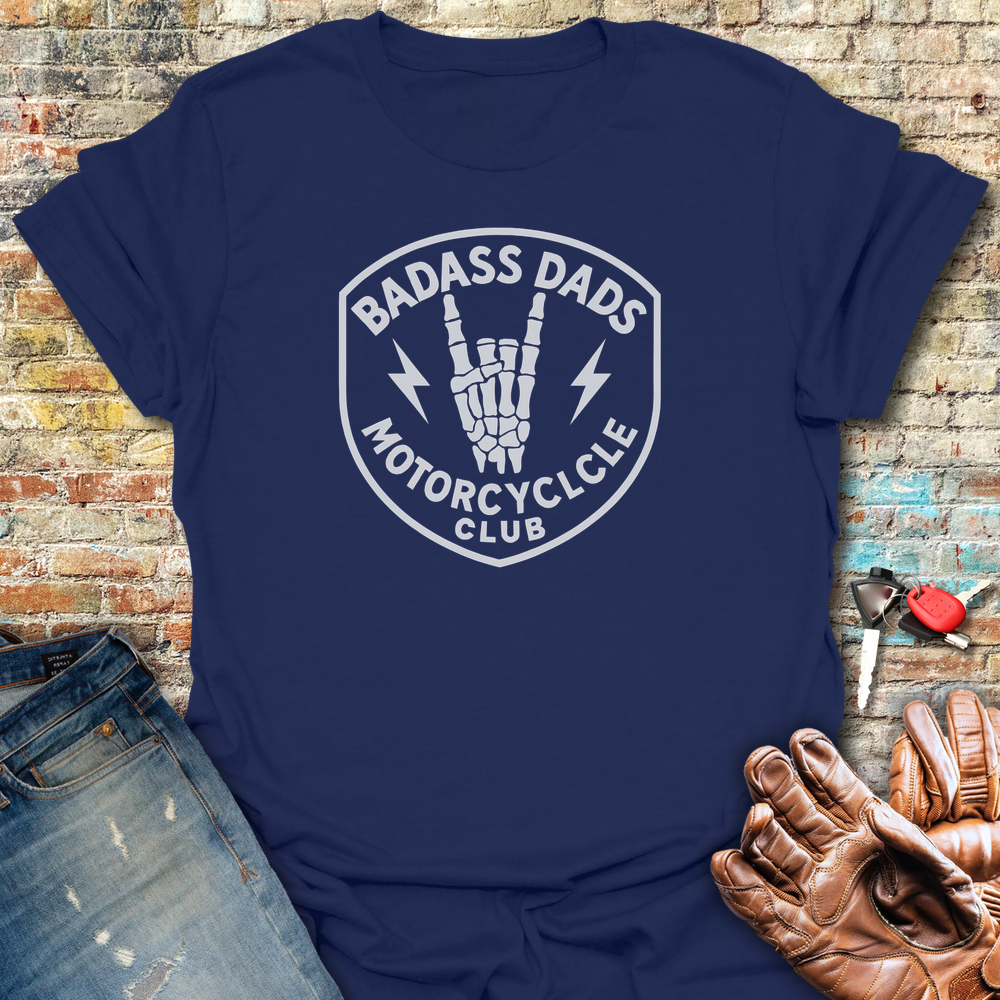 Badass Dads T-Shirt - Navy