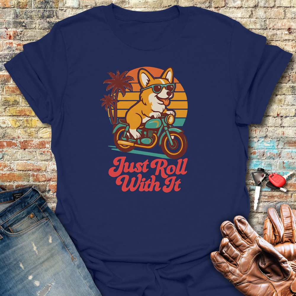 Cool Corgi T-Shirt - Navy