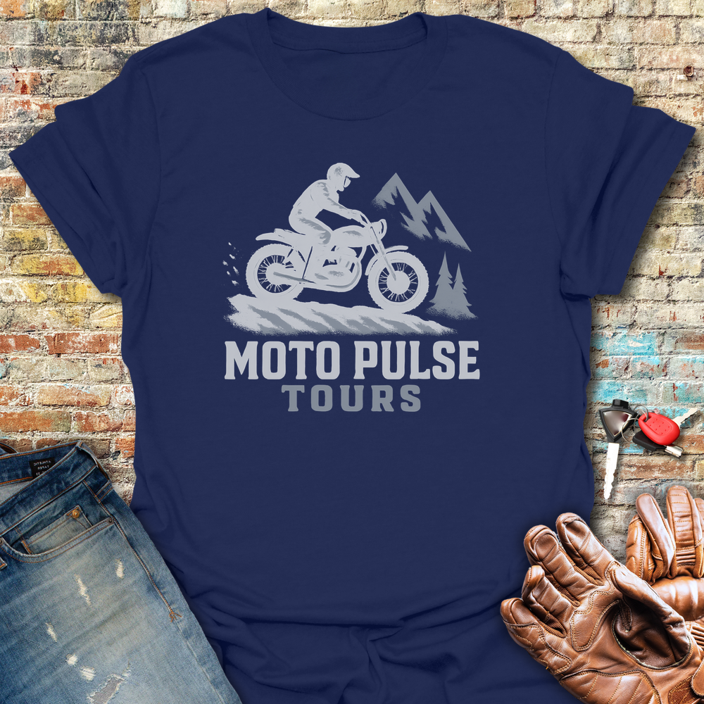 Moto Pulse T-Shirt - Navy