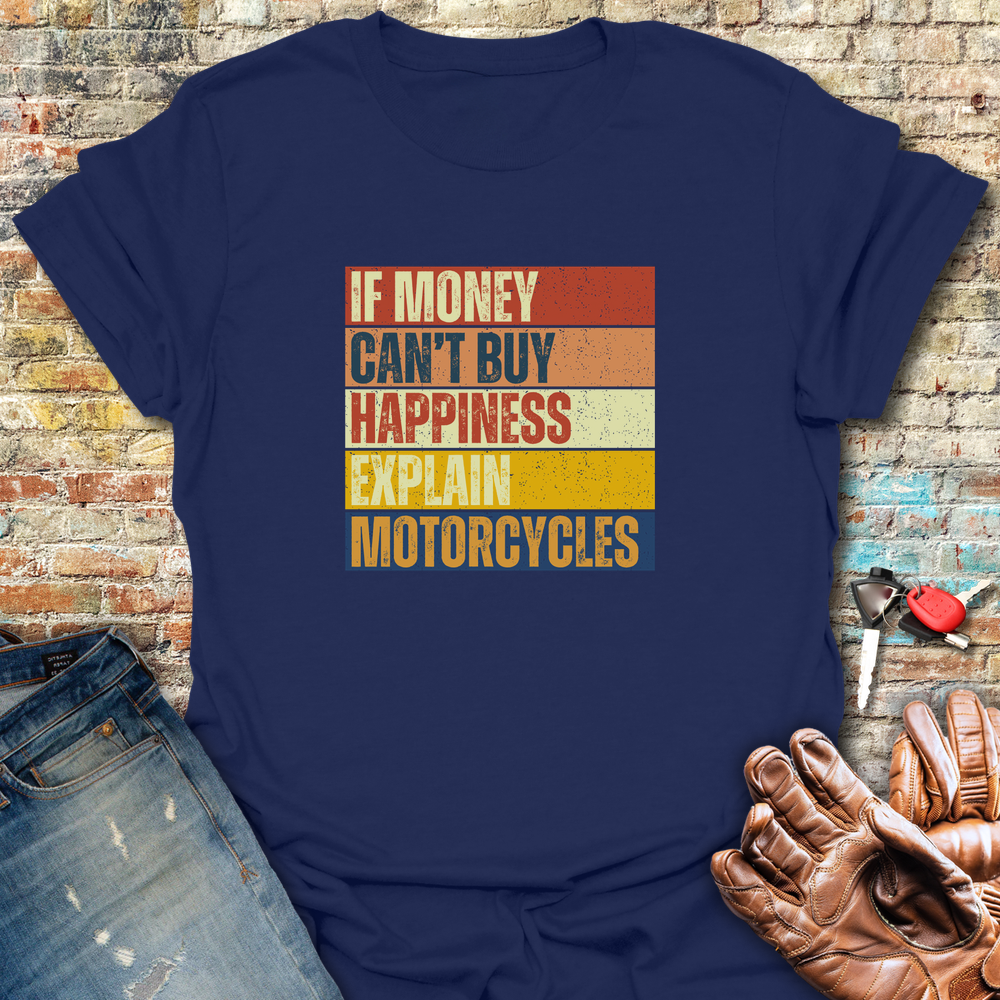 Happiness Block T-Shirt - Navy