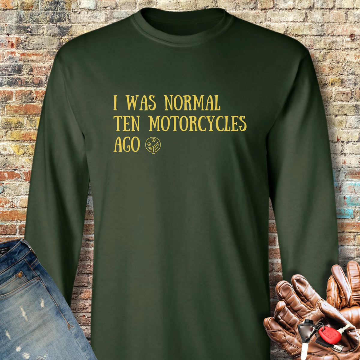 Normal 10 Long Sleeve T-Shirt - Forest Green