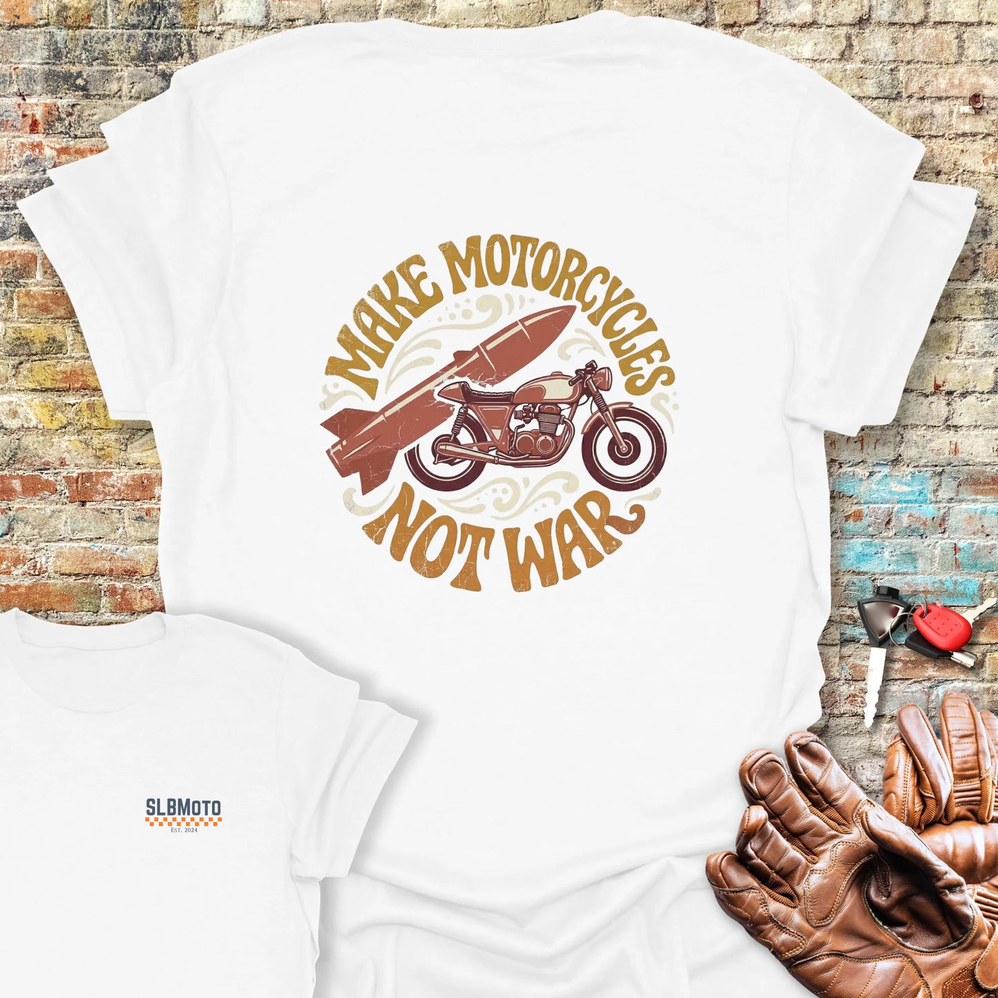 Not War Back Print T-Shirt - White