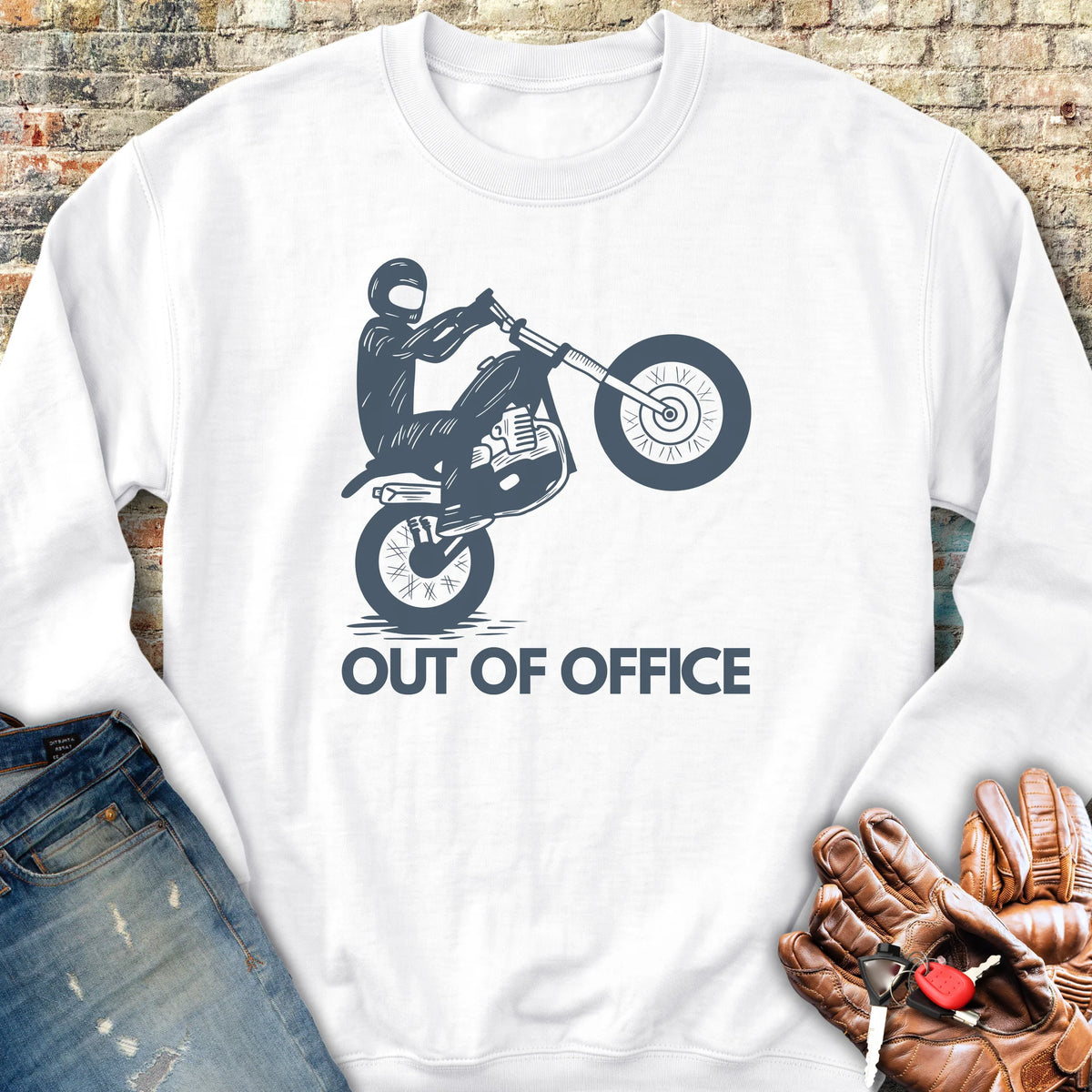 OOO Wheelie Sweatshirt - White