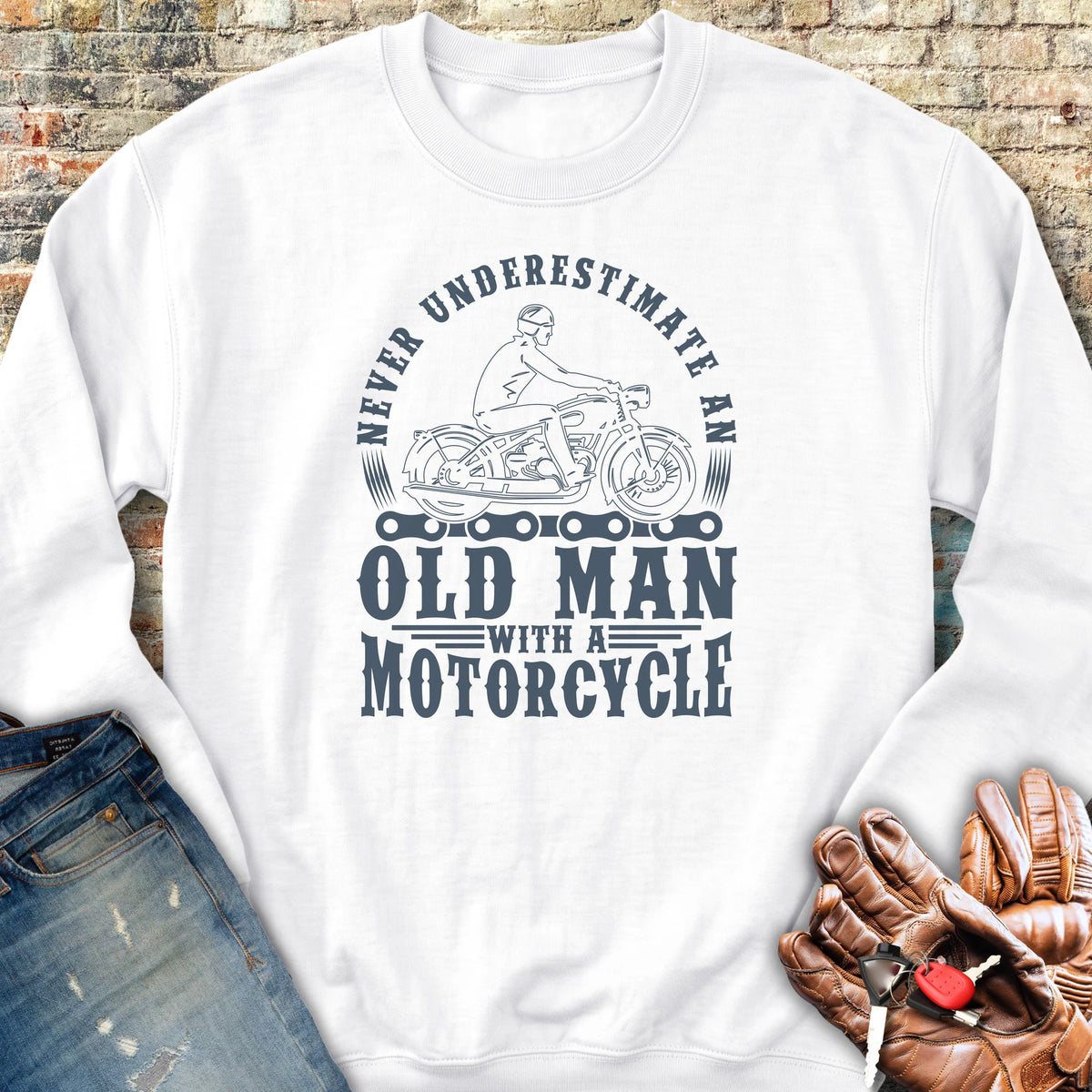 Old Man Sweatshirt - White