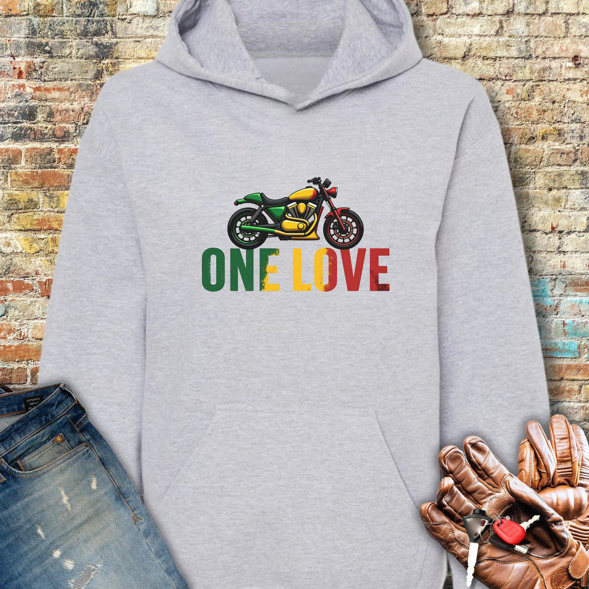 One Love Hoodie - Sport Grey