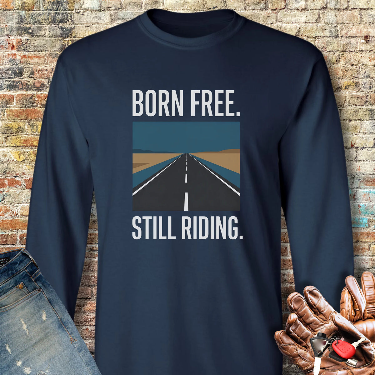 Open Road 250th Long Sleeve T-Shirt - Navy