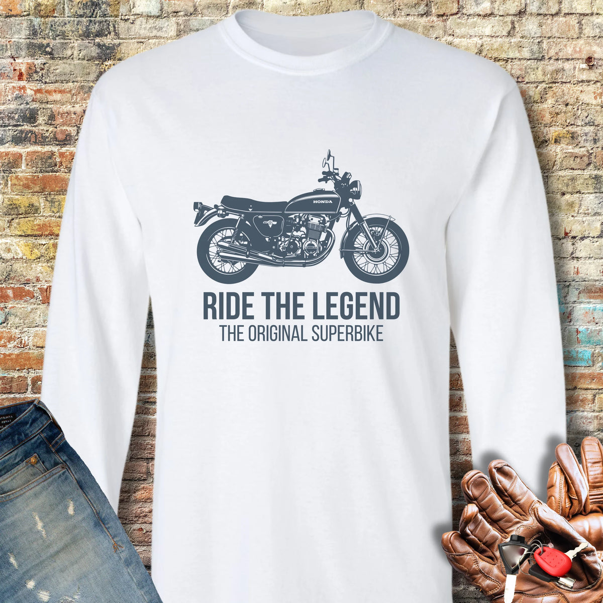 Original Superbike Long Sleeve T-Shirt - White