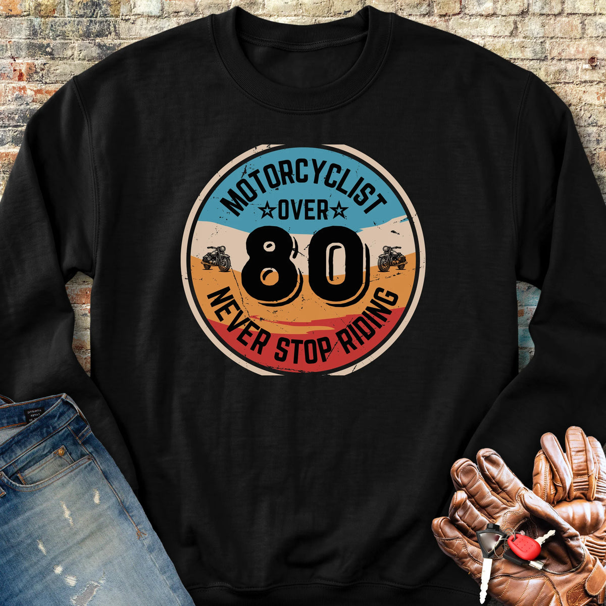 Over 80 Sweatshirt - Black
