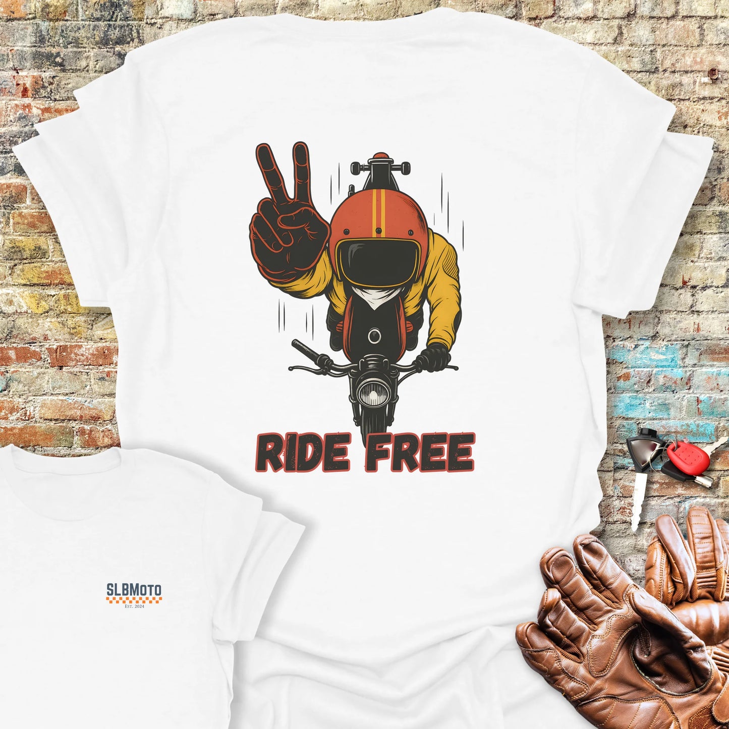 Peace Back Print T-Shirt - White