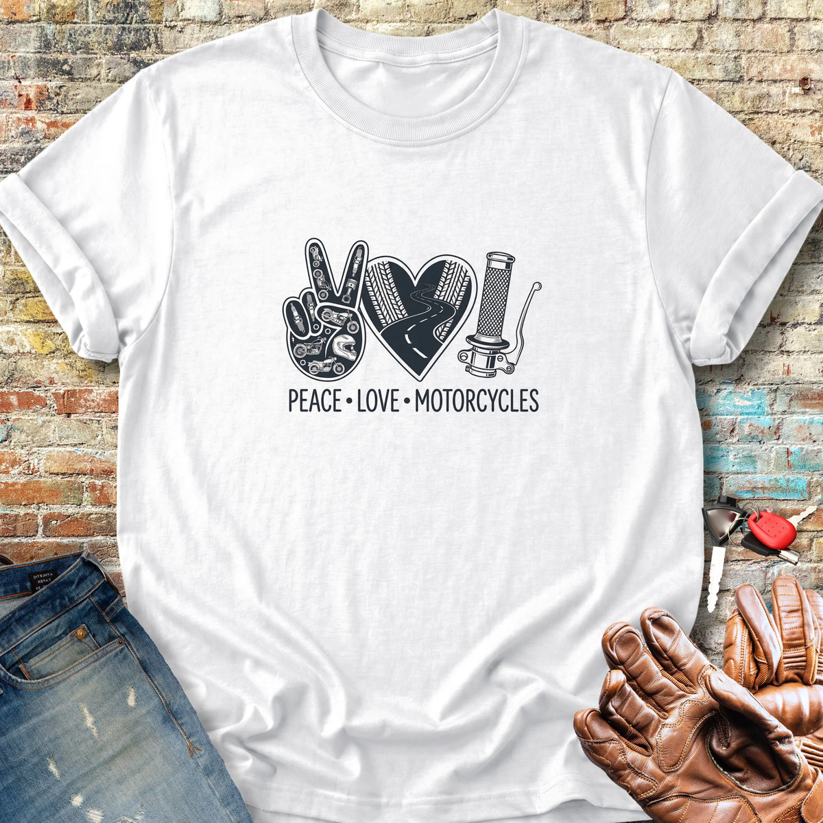 Peace Trio Classic T-Shirt - White