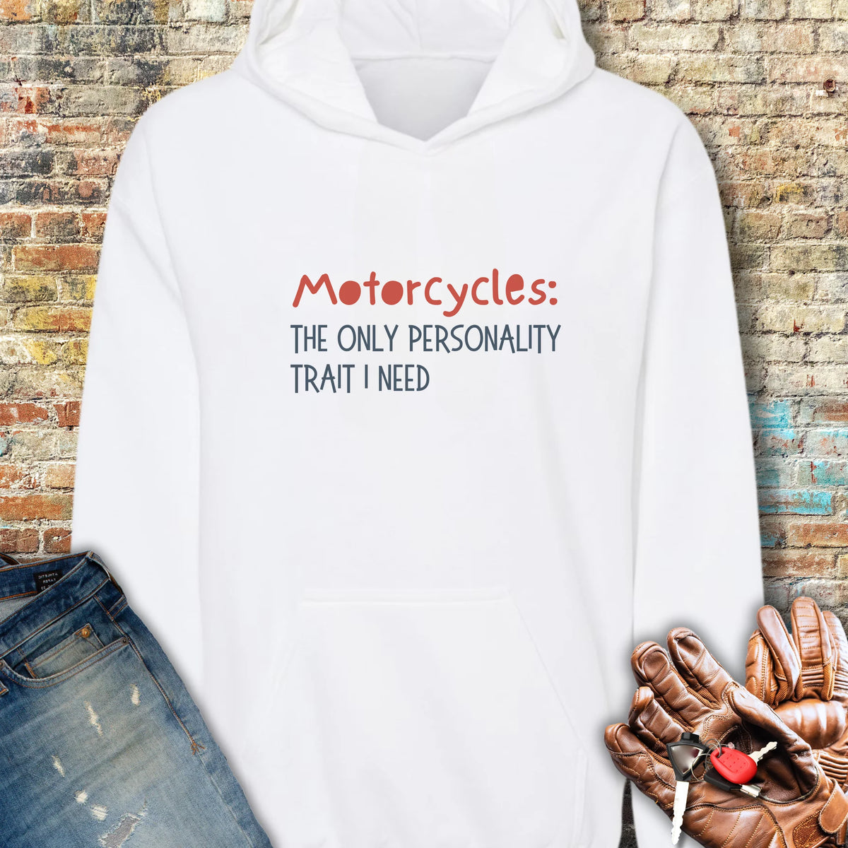 Personality Trait Hoodie - White
